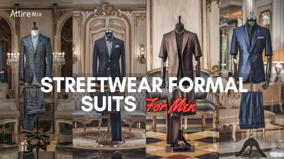 Streetwear Formal Suits For men displayed on mannequins