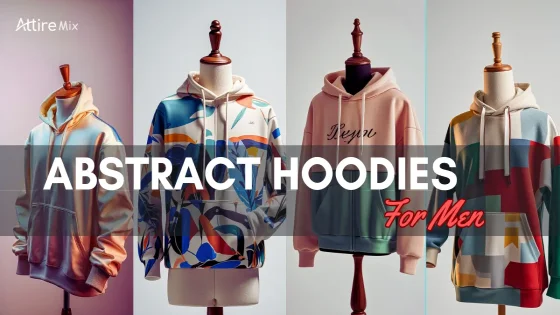 Vibrant abstract hoodie for men’s street style.