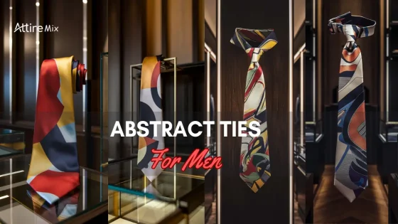 Collection of abstract ties for men
