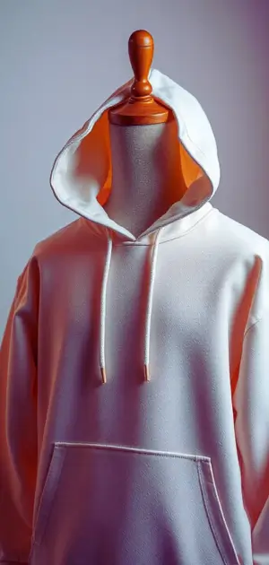 Men’s abstract hoodie in vibrant colors.