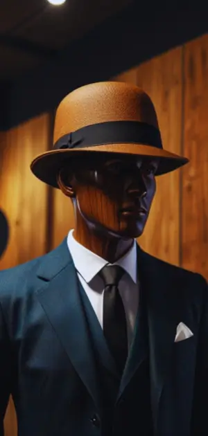 Crushable wool bowler hat for travel.