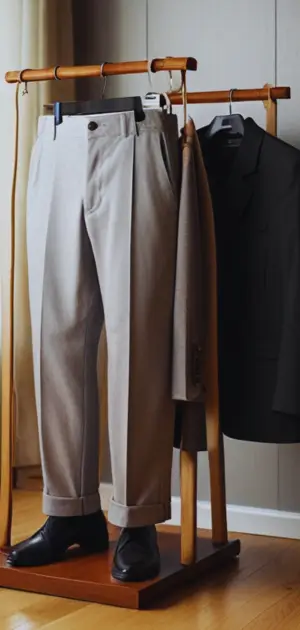 Men’s Classic Trousers in Neutral Tones