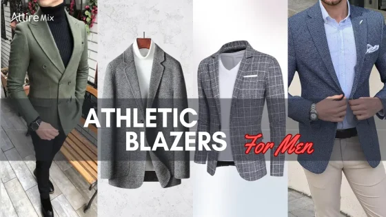 Men's athletic blazers featuring tailored fits, versatile styles, and textures.