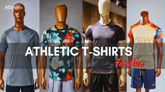Men’s athletic t-shirts in action at gym