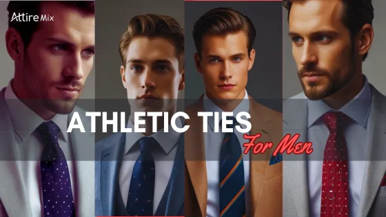 A collection of athletic ties for men in classic and bold patterns.