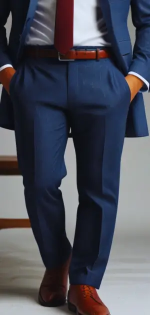 Men’s Classic Dress Pants in navy blue