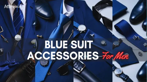 Navy Blue Suit with Perfect Accessories