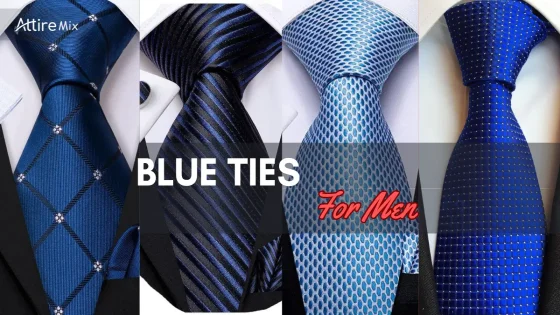 Men's blue ties showcasing striped, checkered, and textured styles for versatile outfits and dusty blue ties for men.