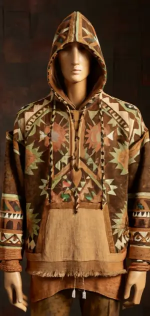Oversized Men’s Boho Hoodie