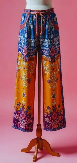 Men’s harem pants in earthy tones for a casual boho style.