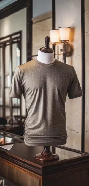 Dot-patterned budget t-shirt for casual wear
