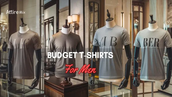 Assorted Budget T-Shirts For men on display