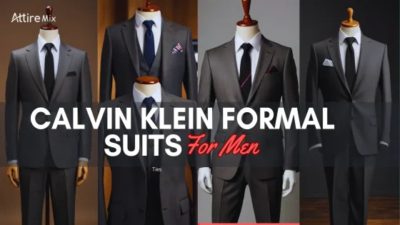 Sleek Calvin Klein formal suit for men in classic black color for formal occasions.