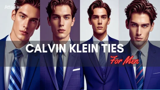 Calvin Klein silk ties in various colors and styles for men