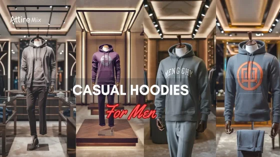 Display of Casual Hoodies For men with various designs