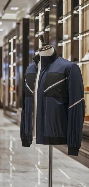 Sporty men's jacket with modern designs.