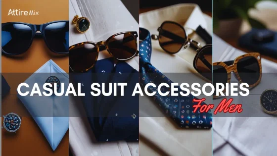 Men's casual suit accessories - stylish outfit ideas