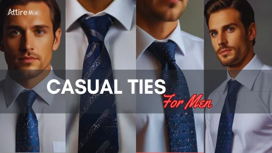 A collection of casual ties for men including knit, plaid, and solid-color styles.