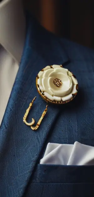 Men’s Accessories: Lapel Pins and Tie Bars for Cotton Suits