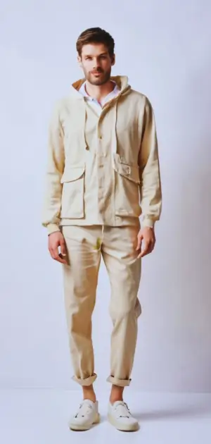 Men’s Neutral Linen Hoodie Collection
