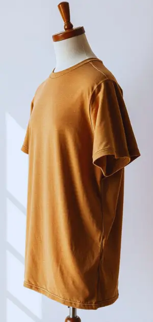 Men wearing minimalist t-shirts styled for casual outings