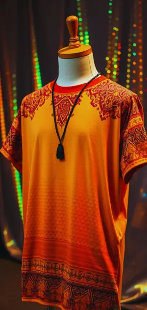 Cotton and linen bohemian t-shirts for men