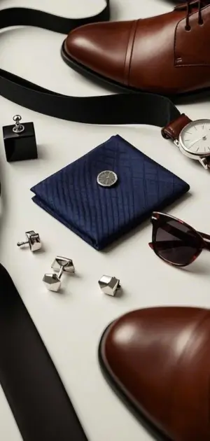 Prefolded Pocket Square for Men's Polyester Suits