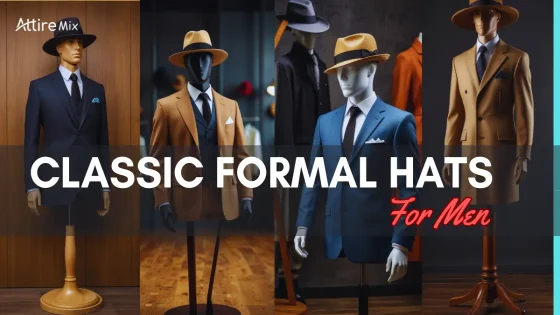 Fedora hat with grosgrain band for men’s formal attire