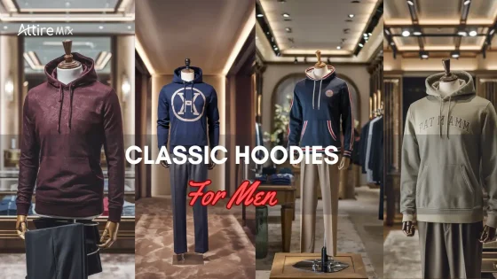 Multiple mannequins showcasing Classic Hoodies For men