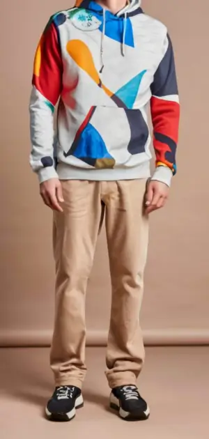 Graphic Print Cotton Hoodies for Men