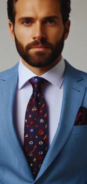 Floral silk ties in bold colors perfect for spring.