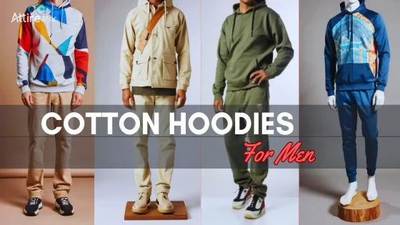 Men's Cotton Hoodies in Various Colors
