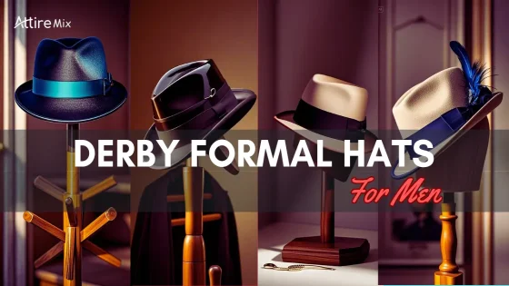 Classic men's derby hat at Kentucky Derby event