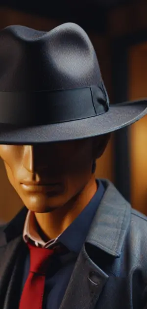 Classic black homburg hat for formal events