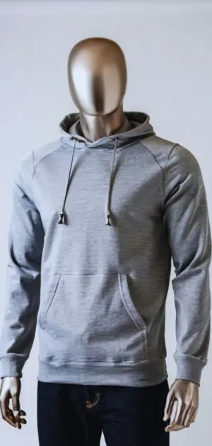 French terry minimalist hoodies for men with tailored fits.