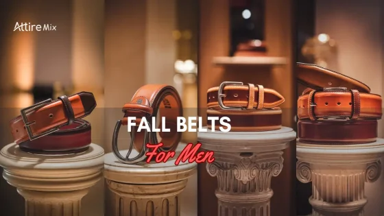 Rich-toned leather Fall Belts For men, ideal for fall