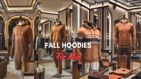Fall Hoodies For men in brown tones displayed on mannequins