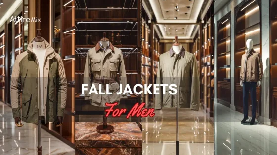 Stylish fall jackets for men displayed on mannequins