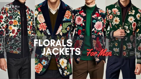 Men’s floral jackets with vibrant flower patterns for eye-catching fashion.