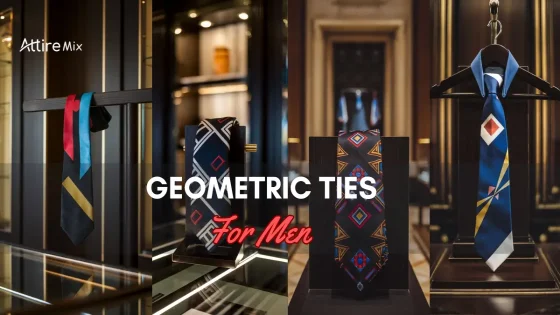 Collection of geometric ties for men