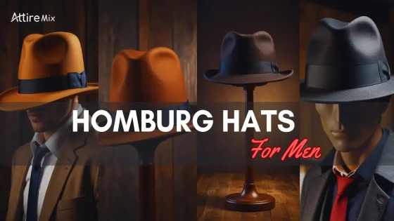 Men’s classic black homburg hat in formal attire