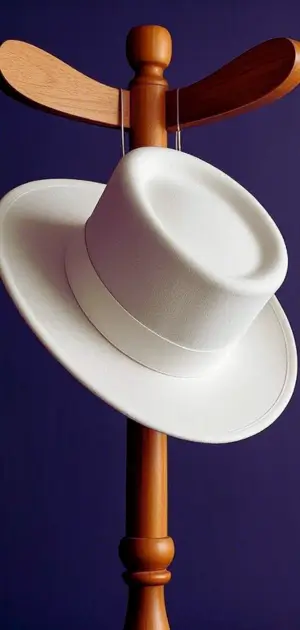 Stylish straw hat for formal wear
