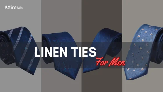 Men's linen ties in sage green, dusty blue, and striped patterns