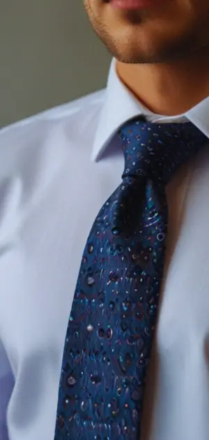Linen ties displayed with summer casual outfits for men.