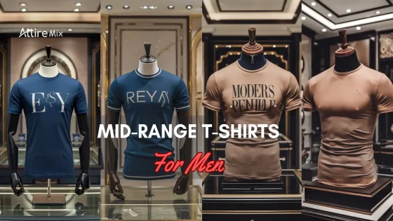 Assortment of mid-range t-shirts for men