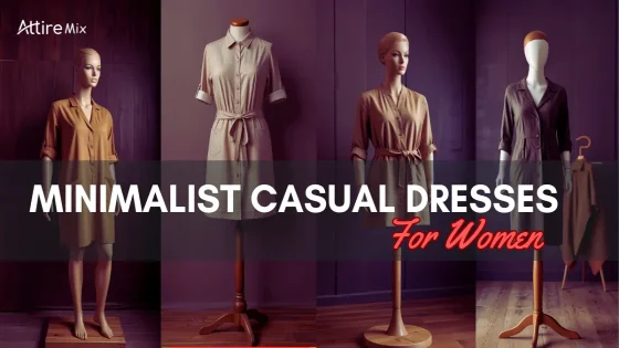 Minimalist black casual dress for women with chic design
