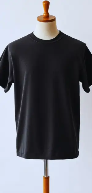 Close-up of high-quality fabrics for men’s minimalist t-shirts