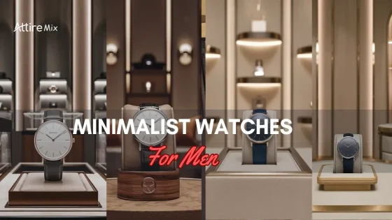 Collection of minimalist watches for men