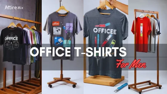 Men’s Office T-Shirts in Neutral Tones