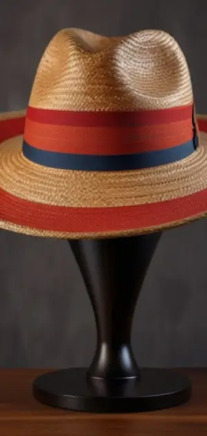 Lightweight foldable straw Panama hat